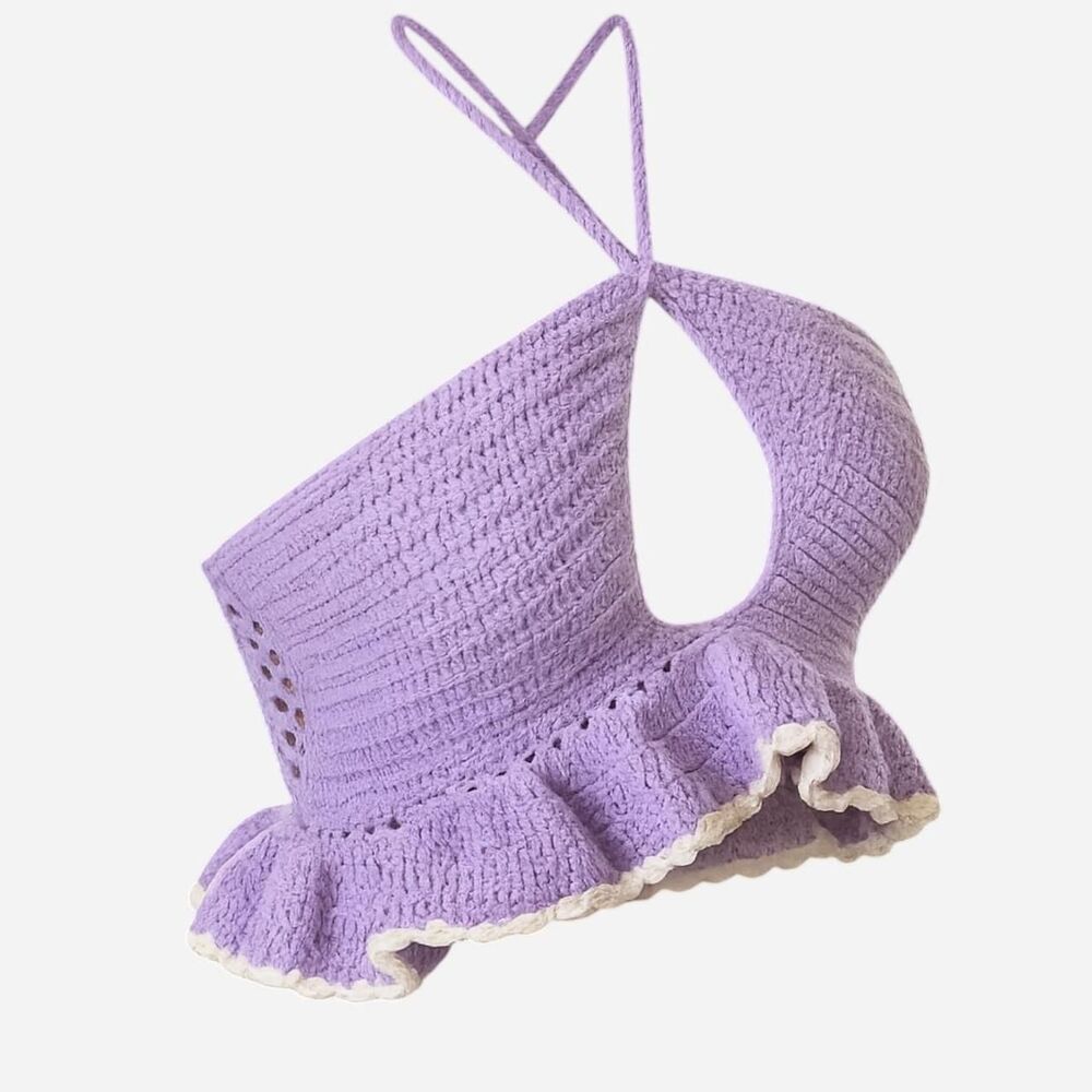 Unbranded Women's Purple Crop-top
